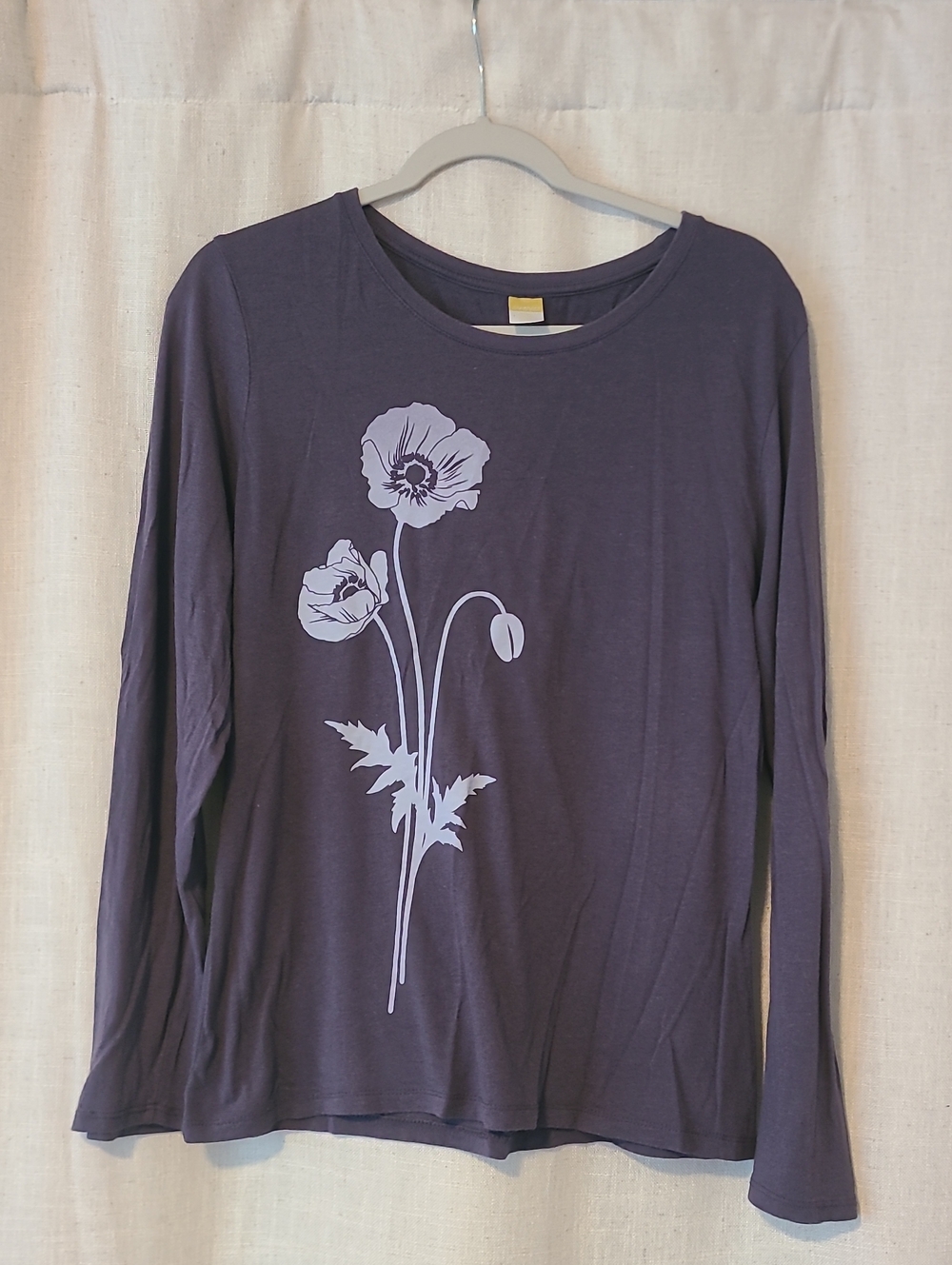 Women's Purple Long-Sleeve Poppy Tee